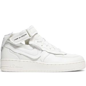 Comme De Garçon x Air Force 1 Mid 'Triple White' - MEN SIZE 6
